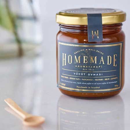 Homemade Patchouli ve Lavanta Vücut Ovması 250 gr