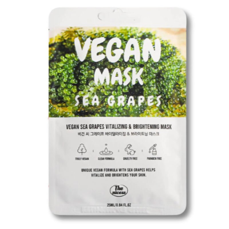 The Nicess Korea Vegan Sea Grapes Vitalizing & Brightening Mask