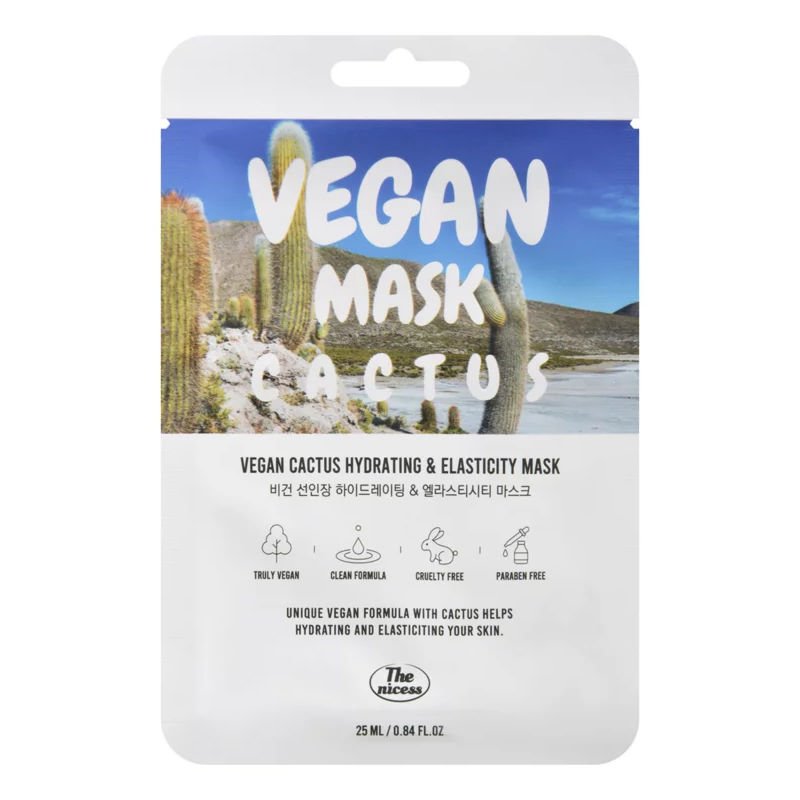 The Nicess Korea Vegan Cactus Hydrating & Elasticity Mask
