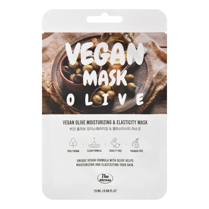 The Nicess Korea Vegan Olive Moisturizing & Elasticity Mask