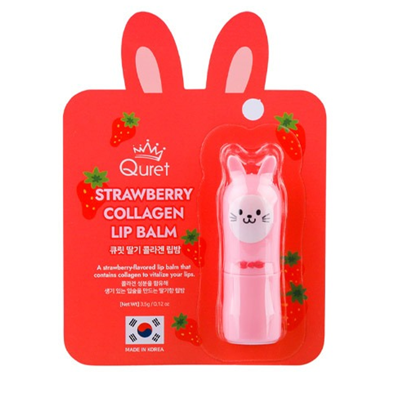 Quret Korea Strawberry Collagen Lip Balm