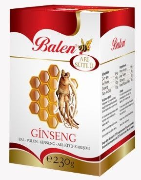 Balen Bal & Polen & Ginseng & Arı Sütü Karışımı 230 gr