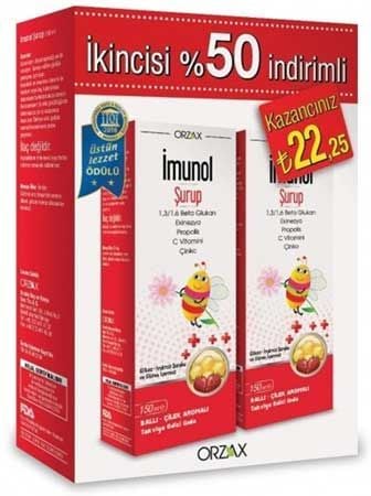 İmunol Şurup 150 ml 2'li Paket