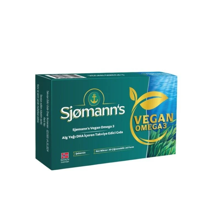 Sjomann’s Vegan Omega 3 30 Jel Kapsül