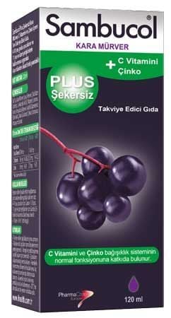 Sambucol Plus Şekersiz Kara Mürver 120 ml