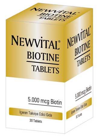 Newvital Biotine 5000mcg 30 Tablet