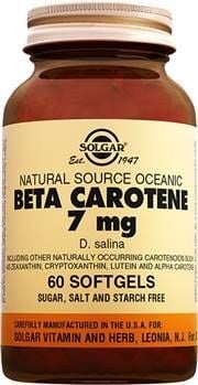Solgar Beta Carotene 7 mg 60 Kapsül