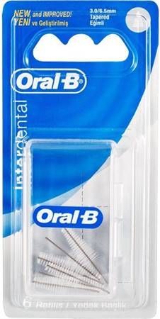 Oral-B Arayüz Diş Fırçası Yedeği Eğimli 6 Adet