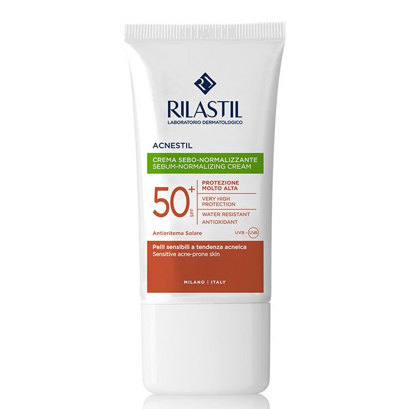 Rilastil Acnestil Düzensiz Ciltler İçin Yüz Güneş Koruyucu Krem Spf50 + 50 Ml