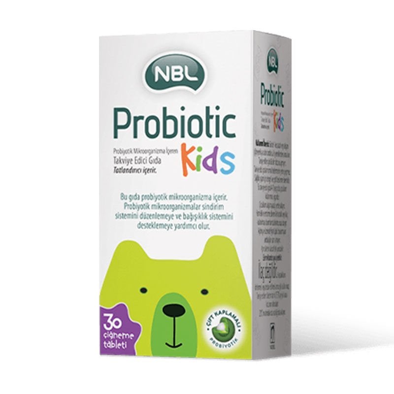 NBL Probiotic Kids 30 Çiğneme Tableti