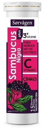 Sorvagen Sambucus Nigra Plus 15 Efervesan Tablet