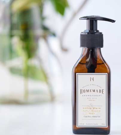 Homemade Soğuk Sıkım Tatlı Badem Yağı 100 ml