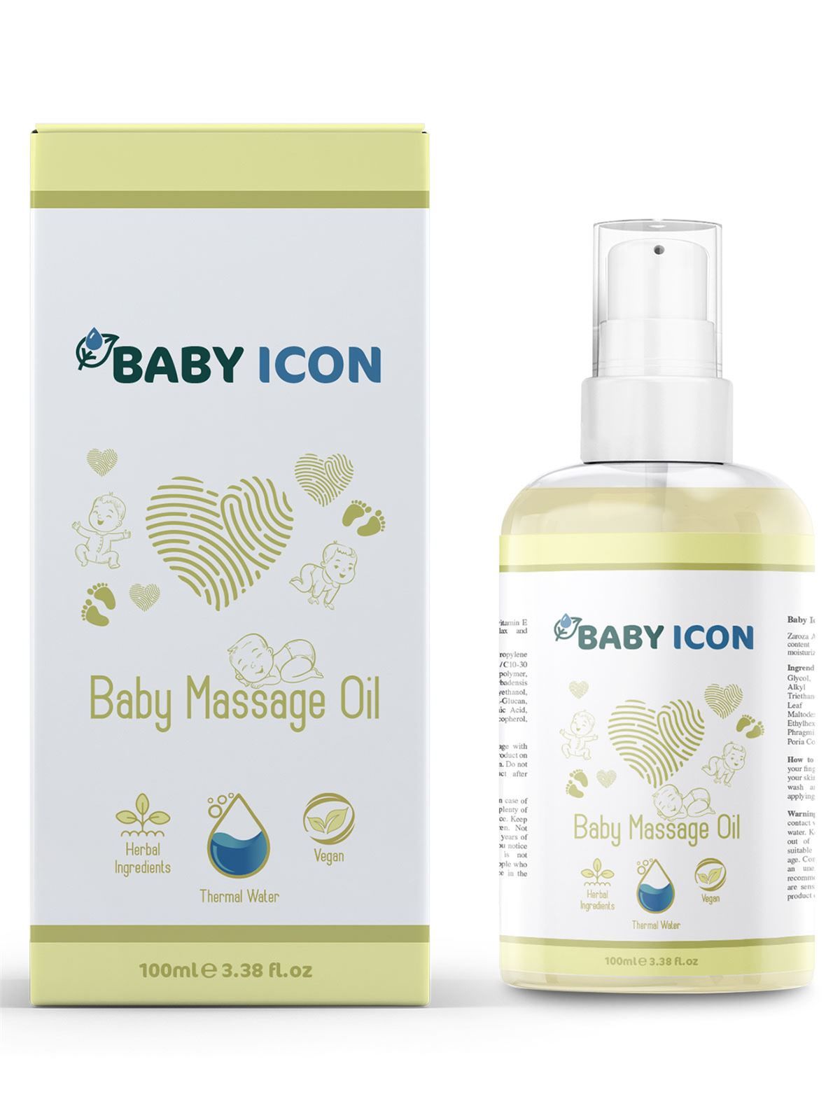 Baby Icon Yeni Doğan Bebek Bakım Masaj Yağı 100ml