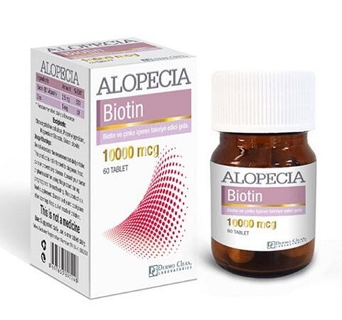 Alopecia Biotin 1000 mcg 60 Tablet