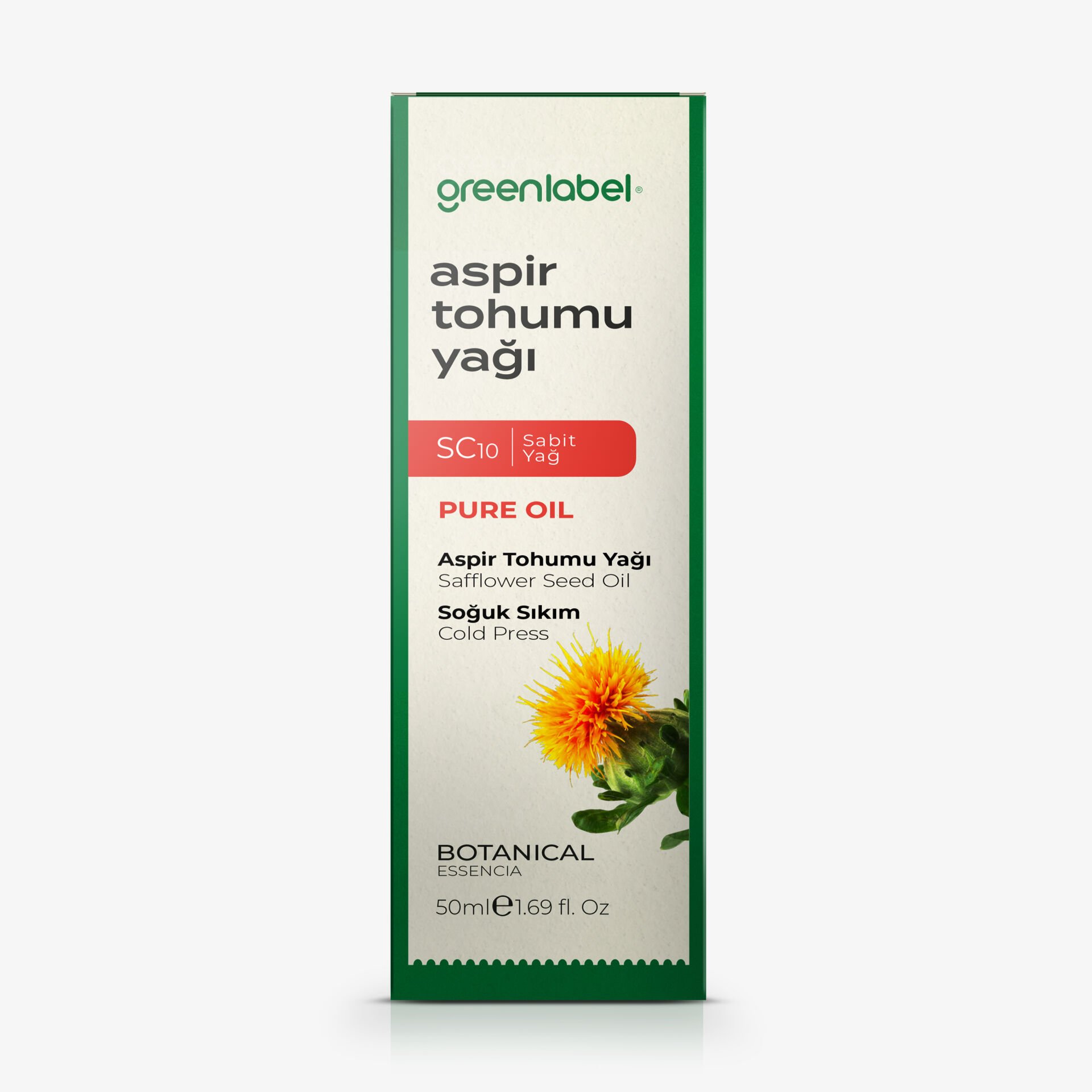 Greenlabel Aspir Tohumu Yağı 50 ml.
