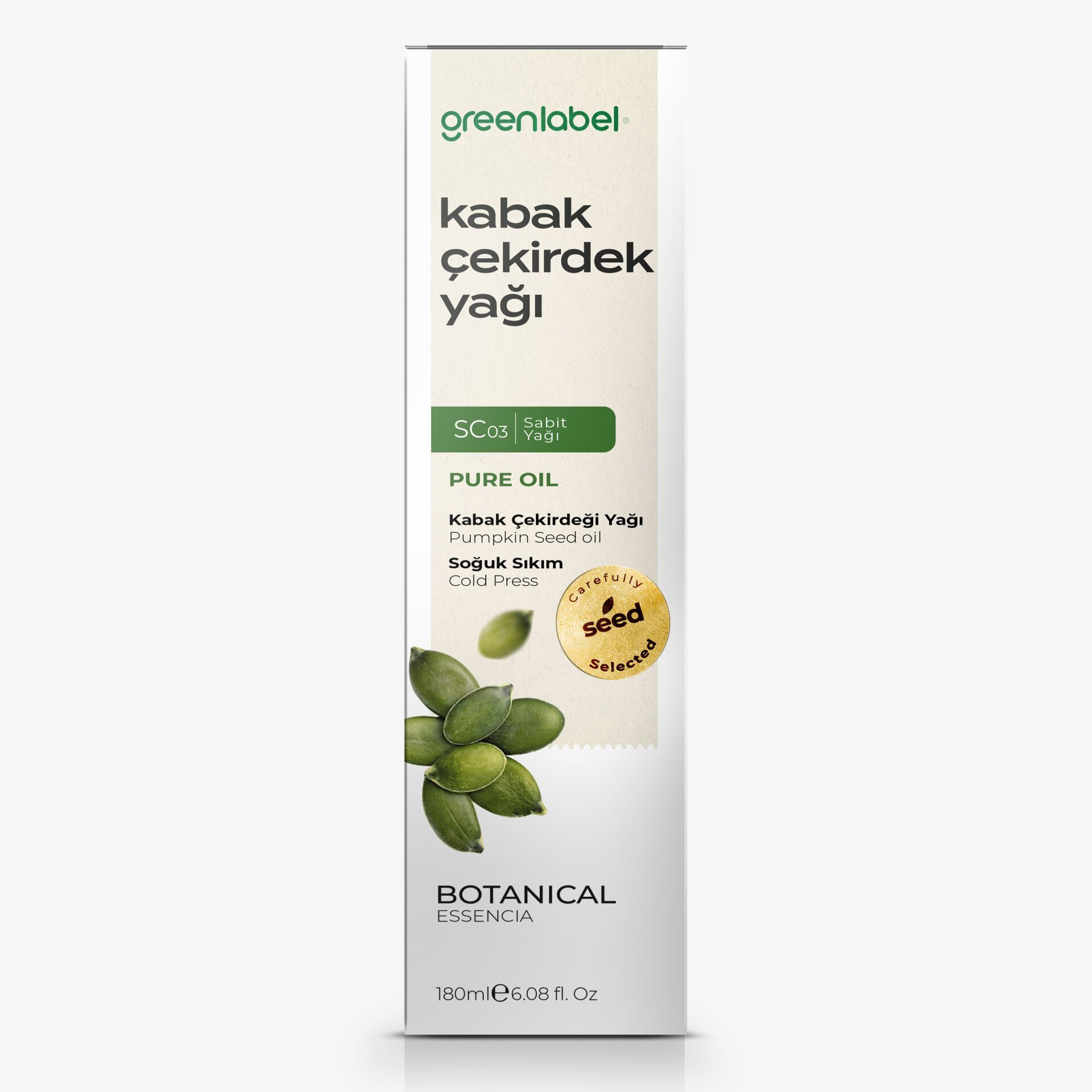 Greenlabel Kabak Çekirdeği Yağı 180 ml.