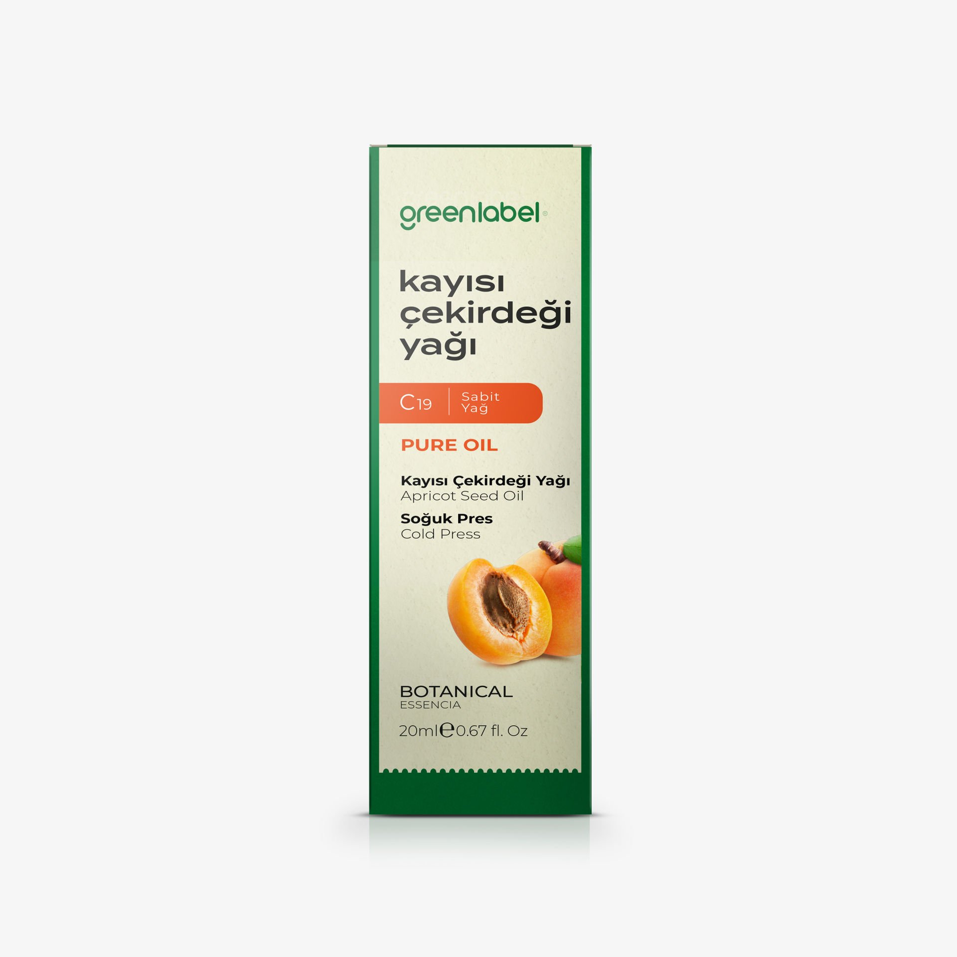 Greenlabel Kayısı Çekirdeği Yağı 20 ml.