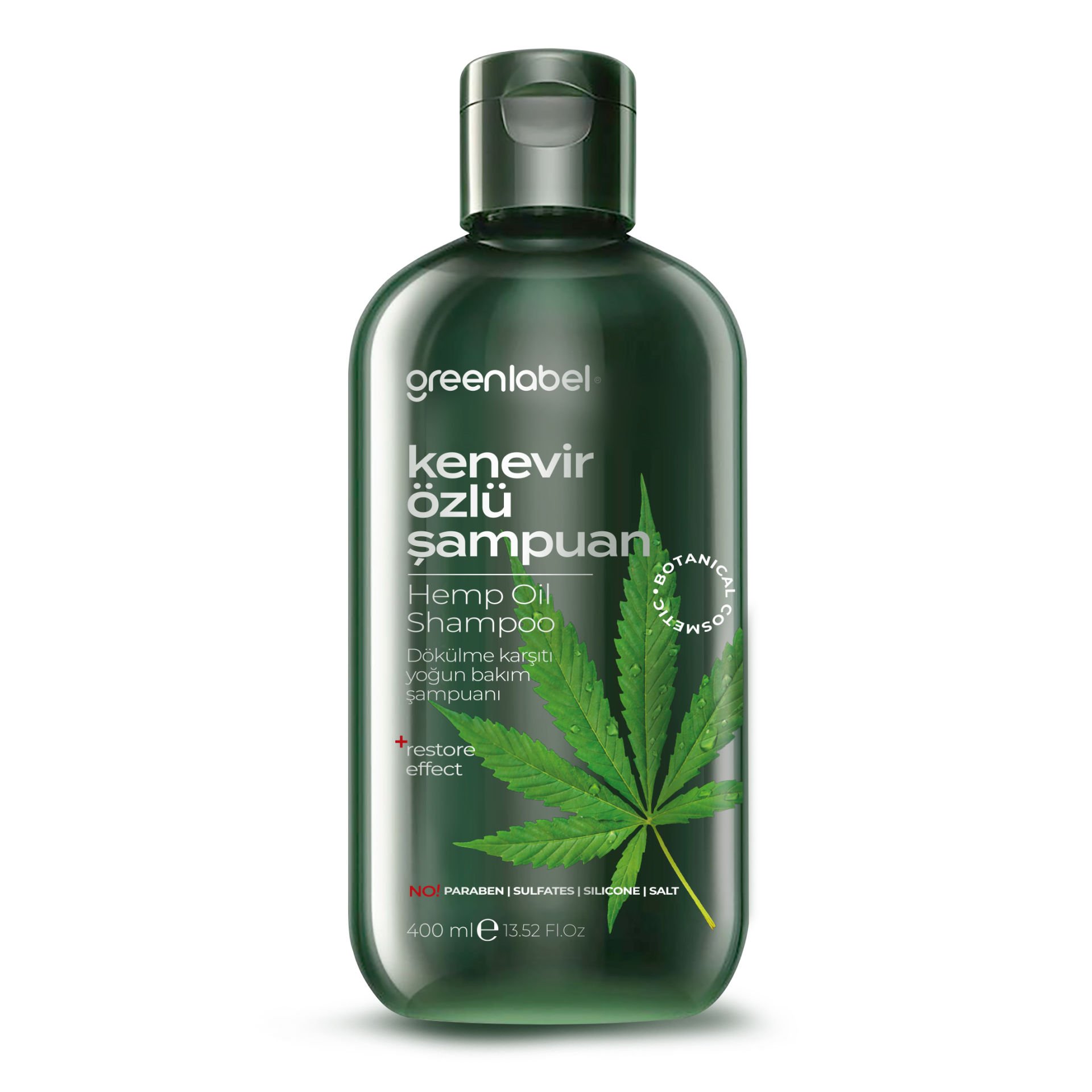 Greenlabel Kenevir Yağı Özlü Şampuan 400 ml.