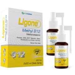 Ligone Methyl B12 Methylcobalamin Dil Altı Sprey 2x20 ml