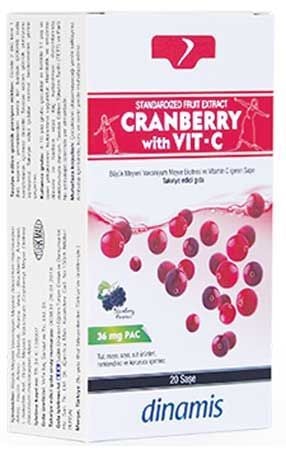 Dinamis Cranberry With Vitamin C 20 Saşe