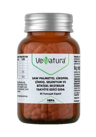 VeNatura Saw Palmetto, Likopen, Çinko, Selenyum 60 Kapsül
