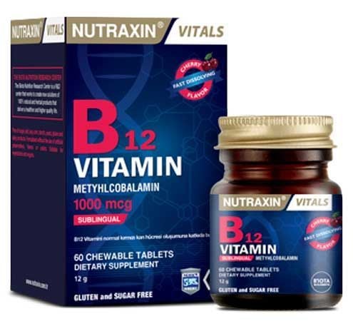 Nutraxin Vitamin B12 60 Dilaltı Tablet