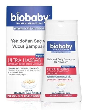Biobaby Yenidoğan Saç ve Vücut Şampuanı 200 ml