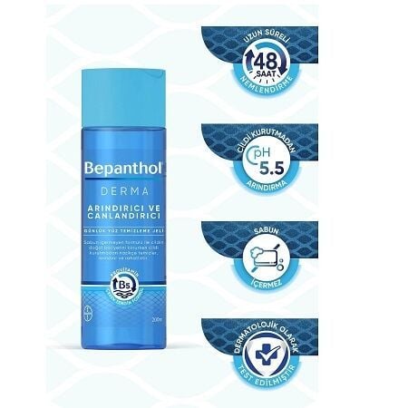 Bepanthol Derma Arındırıcı & Canlandırıcı Günlük Yüz Temizleme Jeli 200ML