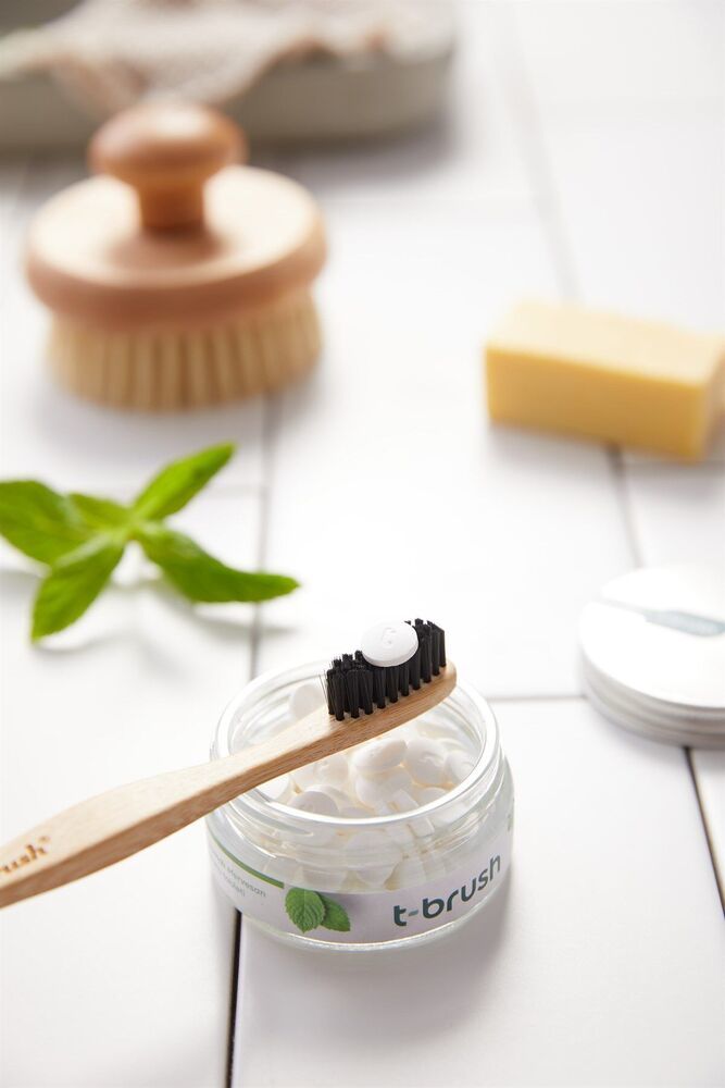 T-Brush Nane Aromalı  Diş Macunu Tableti-Florürsüz