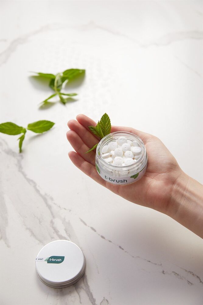 T-Brush Nane Aromalı  Diş Macunu Tableti-Florürsüz