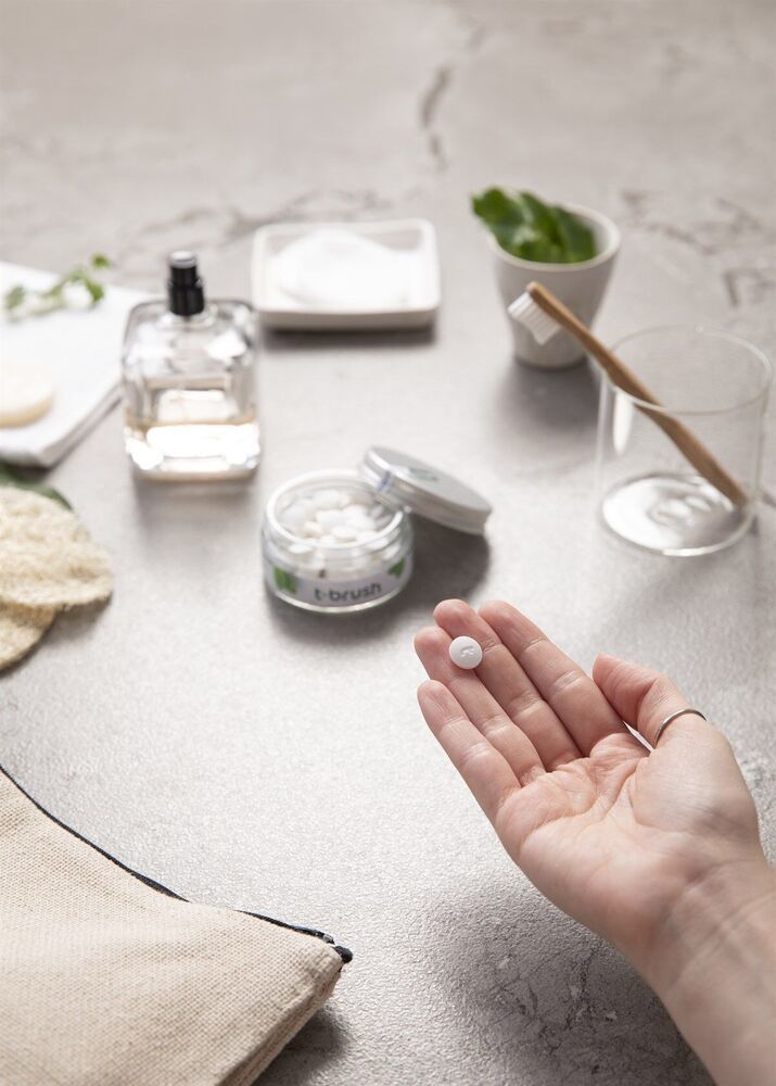 T-Brush Nane Aromalı  Diş Macunu Tableti-Florürsüz