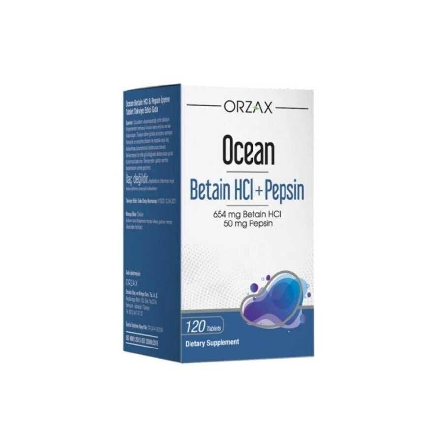 Ocean Betain HCl + Pepsin 120 Tablet