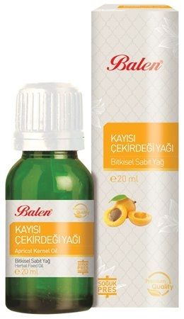 Balen Kayısı Çekirdeği Yağı (Soğuk Pres) 20 ML