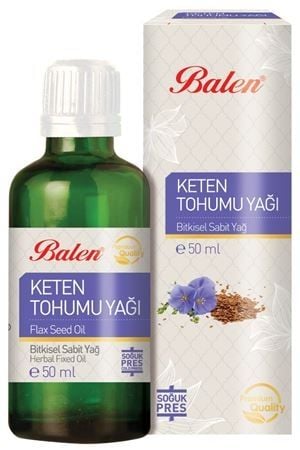 Balen Keten Tohumu Yağı (Soğuk Pres) 50 ML