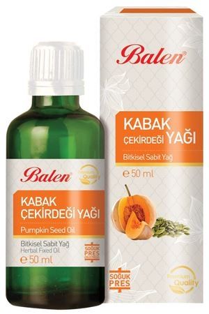 Balen Kabak Çekirdeği Yağı (Soğuk Pres) 50 ML