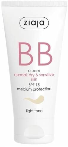 ZIAJA BB Krem Normal Kuru Hassas Ciltler Açık Ton Spf15 50ml