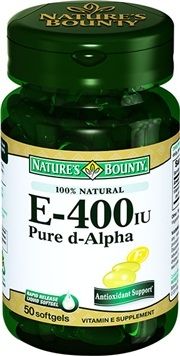 Nature's Bounty Vitamin E-400 IU 50 Softjel