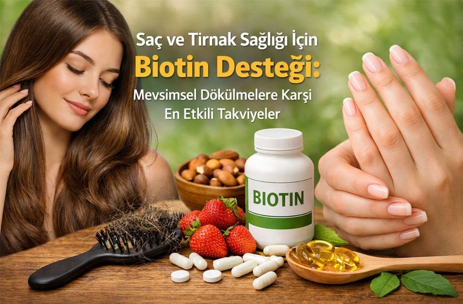 Saç ve Tırnak Sağlığı İçin Biotin Desteği: Mevsimsel Dökülmelere Karşı En Etkili Takviyeler