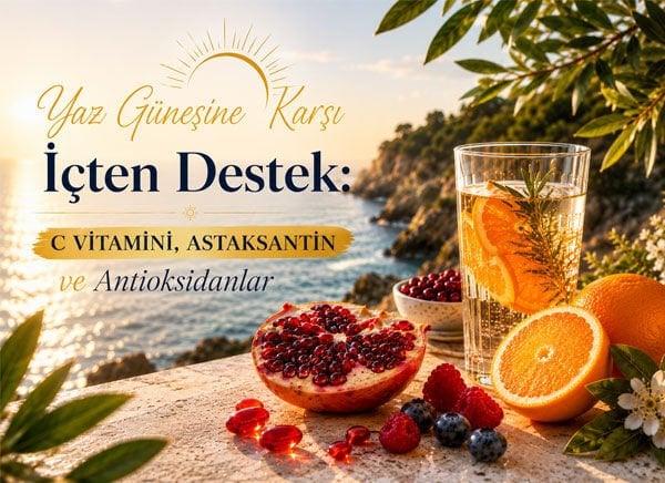 Yaz Güneşine Karşı İçten Destek: C Vitamini, Astaksantin ve Antioksidanlar