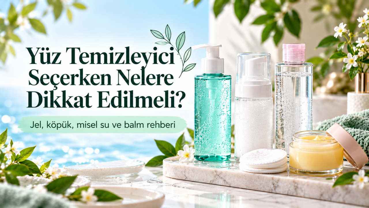 Yüz Temizleyici Seçerken Nelere Dikkat Edilmeli? Jel, Köpük, Misel Su ve Balm Rehberi