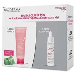 Bioderma Hassas Ciltler İçin Erken Yaşlanma Karşıtı Bakım Kiti