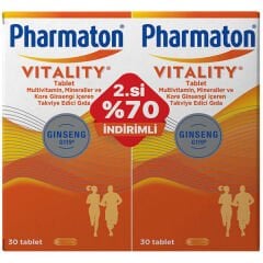 Pharmaton Vitality 30 Tablet Avantajlı 2'li Paket