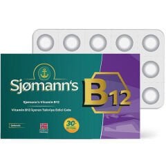 Sjomann’s Vitamin B12 30 Adet Çiğnenebilir Jel Form