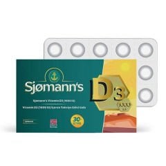 Sjomann’s Vitamin D3 1000 IU İçeren Takviye Edici Gıda 30 Adet Çiğnenebilir Jel Form