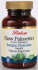 Balen Saw Palmetto ve Isırgan Ekstraktı, Çinko 60 Kapsül