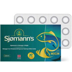 Sjomann’s Omega 3 ve Vitamin D3 30 Adet Çiğnenebilir Jel Form