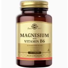 Solgar Magnesium with Vitamin B6 100 Tablet
