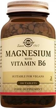 Solgar Magnesium with Vitamin B6 100 Tablet