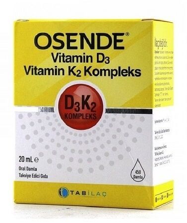 Osende Vitamin D3K2 Kompleks Damla 20 ml