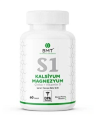 BMT S1 Kalsiyum Magnezyum Çinko+Vitamin D 60 Tablet